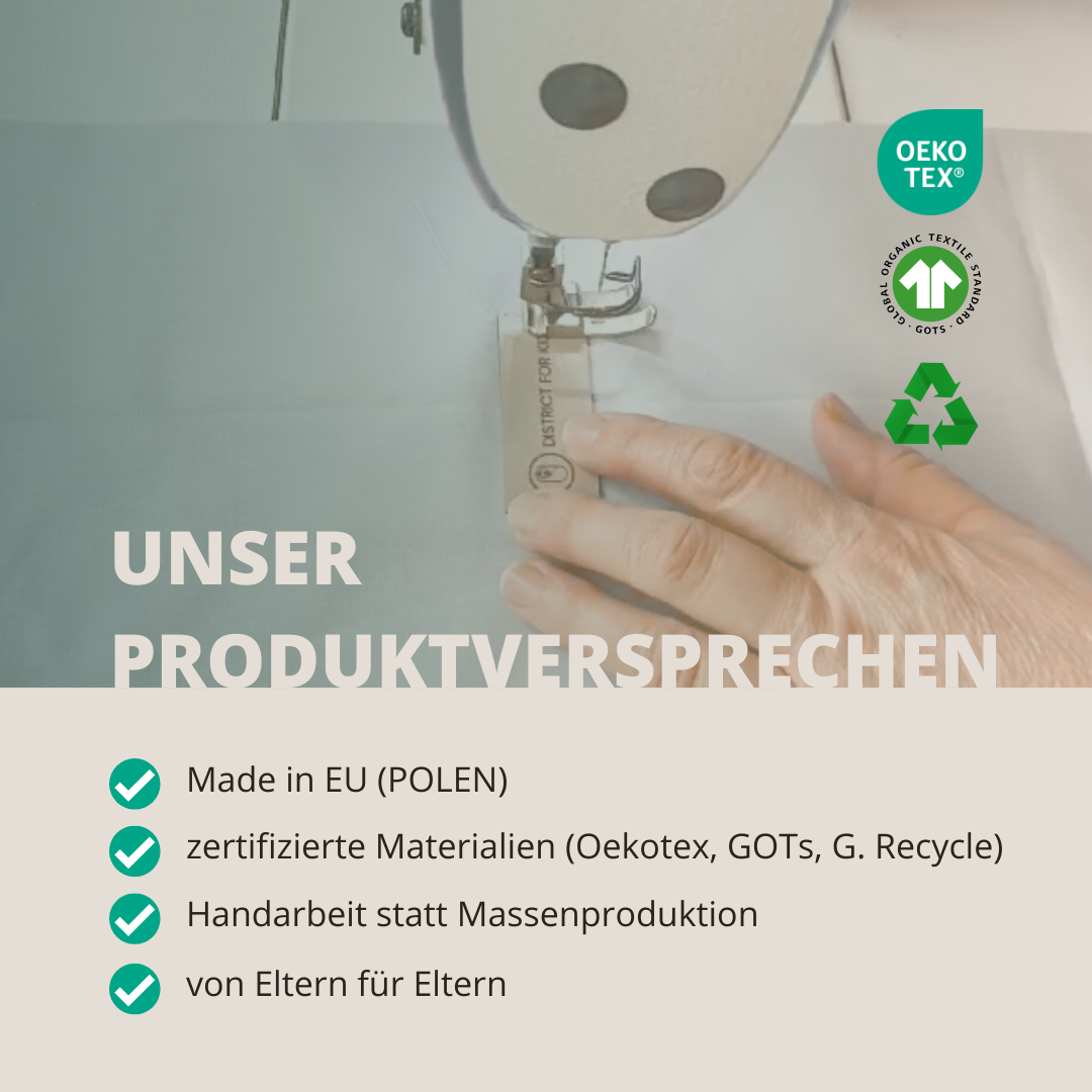Babyhörnchen Baumwolle kariert – Puckdecke & Einschlagdecke